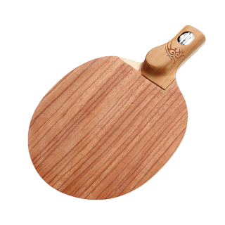 Racchetta Da Ping Pong Elegante In Legno Di Ebano E Dalbergia - Lama Da Attacco Con Impugnatura Lunga - Foto 6