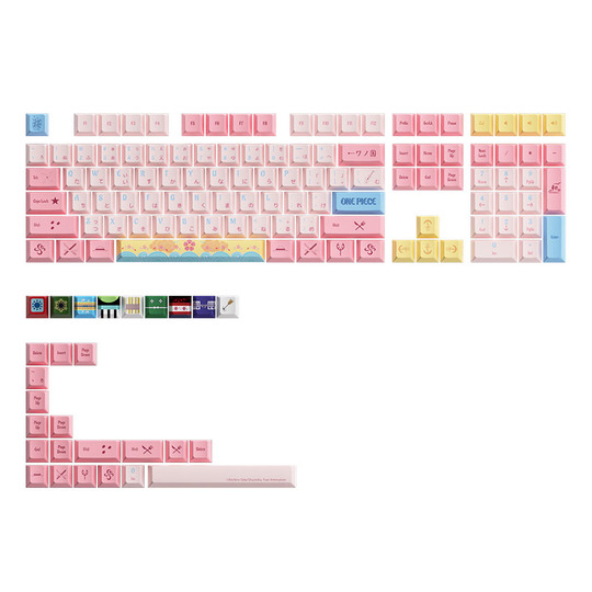 Akko Mount Fuji Cherry Blossom Keycap Set - PBT Thermal