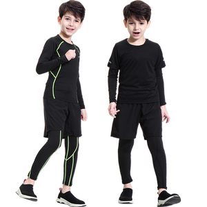 Children's tights training service boys basketball football bottoming speed dry clothes autumn and winter sports suit running fitness clothes