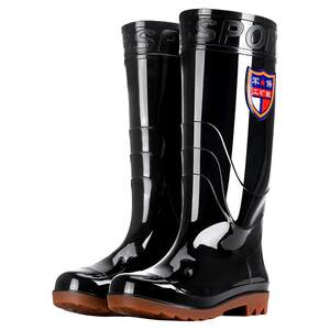 Rain -shoe wear -resistant beef tendon bottom men's high tube thickened glue rain boots anti -sliding waterproof waterproof boots new rubber new rubber