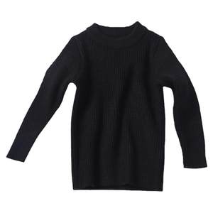 
Children's clothing baby bottoming sweater autumn and winter new style for boys and girls knitted sweaters pullover thickened fashionable solid color children