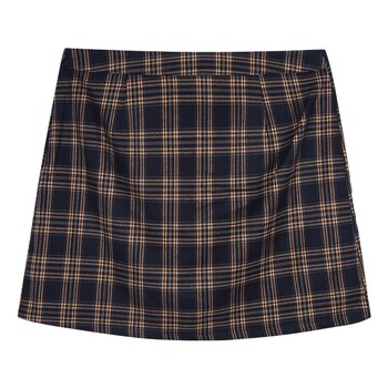 Summer new Korean high -waisted high -waisted thin A -line skirt
