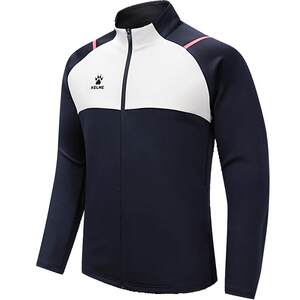
KELME Karme football training suit knitted jacket men's team stand collar cardigan long sleeve sports jacket children