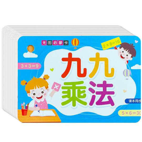 Math Formula Card Primary School Student Multiplication Table Mathematical Formula Card