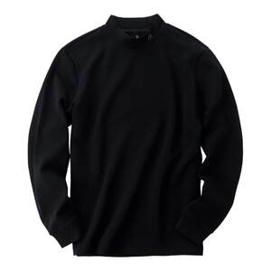 
MrBu letter printed half-high collar thickened warm T-shirt autumn and winter fashion long-sleeved men's KT15775