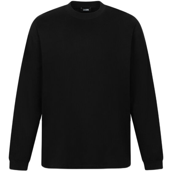 
LEZORA American-made supima pima cotton, base base keel line, special round neck long sleeve T-shirt for men