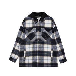 
vj zone Lingzhi Jack Jones men's winter wool blended detachable hooded loose lapel woolen coat