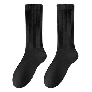 
Socks men's autumn and winter stockings pure cotton 7A antibacterial and deodorant extended and thickened warm spring and autumn mid-high socks