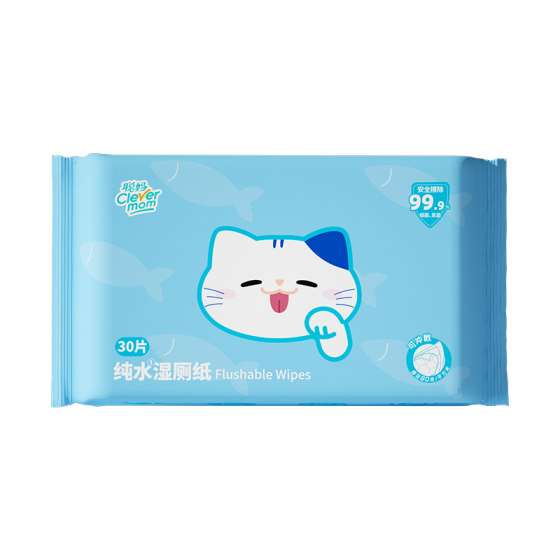 
Congma pure water wet toilet paper 30 pieces large bags for men and women's special family affordable package for pregnant women special wet tissue