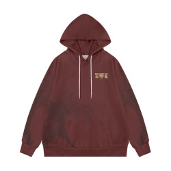 New autumn and winter loose casual velvet hooded sweatshirt for men