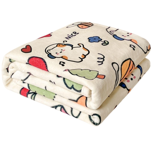 
Milk velvet baby blanket, kindergarten baby nap blanket, thin blanket, newborn thickened blanket, mother and baby