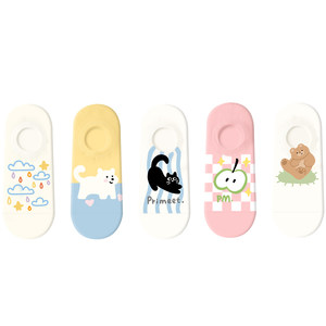 
Paimi socks women's summer thin non-slip non-falling white socks cute shallow mouth summer boat socks invisible socks cotton