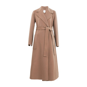 
HONRN/Celebrity mid-length lace-up double-sided woolen woolen coat for women in autumn and winter HI55OD752