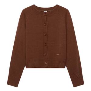 
Metersbonwe Sweater Women's 2026 Autumn New Retro Single-breasted Casual and Comfortable Woolen Round Neck Cardigan