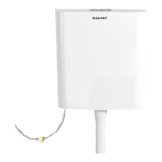 Olsa Wall Mount Toilet Tank - No Drill Installation