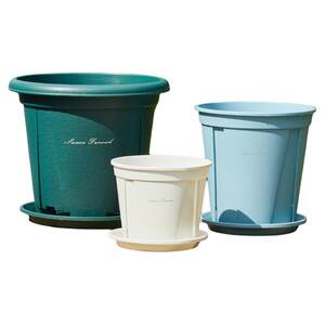 The new flower pot and the thick blue mountain basin control the root pot of the root pelvic rose polynuts indoor creative resin flower pot plastic wholesale
