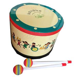 
Wooden baby hand-beating drum double-sided drum children percussion instrument snare drum pat drum early education music toys drum