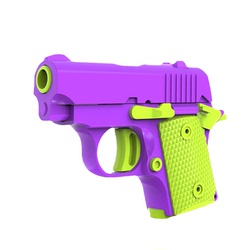 3d Printed Mini Pistol Toy 1911 Internet Celebrity Same Carrot Knife Gun Toy Non-launchable Decompression Toy