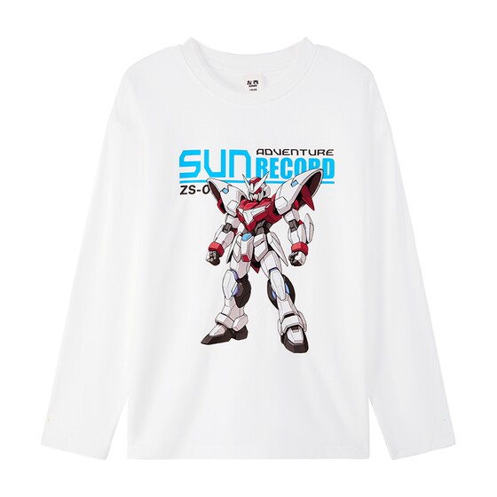 
Zuoxi Boys Long Sleeve T-Shirt Pure Cotton Children's Mecha Spring and Autumn 2026 New Boys and Older Children's Retro Bottoming Shirt Category A