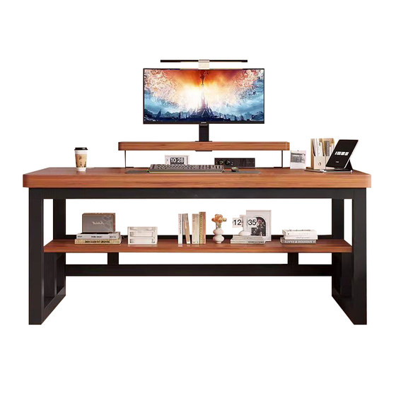 Solid wood computer desk desk students Student learning table bedroom household desks Small apartment simple e -sports table

