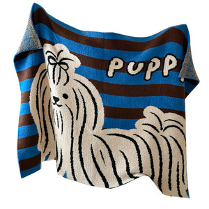 
Maternal and infant category A designer office sofa blanket nap blanket half-velvet blanket thickened sofa cover blanket