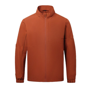 Autumn and winter men's outdoor windproof and water-proof quick-drying jacket jogging, mountaineering, cycling stand collar jacket sports windbreaker
