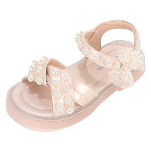 
Wuma Girls Shoes Children's Sandals 2026 Summer New Little Girls Mary Jane Open Toe Soft Sole Princess Fashion Shoes