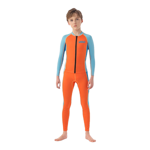 Children's swimsuit splits sunscreen speed dry long -sleeved long pants boys Zhongda Children's Diving clothes beach hot spring swimsuit