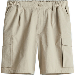HM men's casual pants autumn loose drawstring sports straight American multi-pocket cargo shorts 1245564