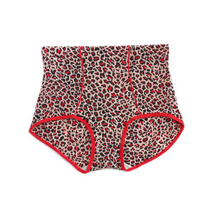 Gu Fei 7553 Leopard Ice Wicker Panties, High waist sexy, comfortable, buttocks, buttocks.