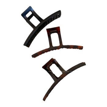 Simple and high-end feel~frosted large shark clip