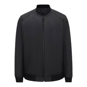 
Beast King Haining new winter slim leather jacket men's baseball collar jacket thickened first layer cowhide casual jacket