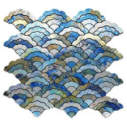 Wall refurbished aluminum plastic board ceramic tile mosaic background