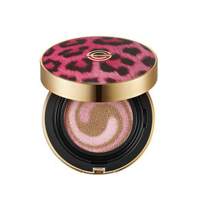 
Korean DPC leopard print air cushion diamond bb cream liquid foundation moisturizing concealer long-lasting makeup CC brightens skin tone for women