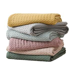 
Class A pure cotton waffle towel quilt cotton towel blanket summer cool quilt double children's sofa cover blanket thin quilt