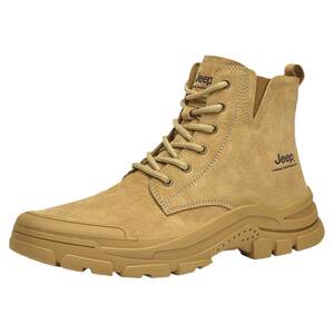 
Jeep outdoor high-top Martin boots lightweight non-slip hiking shoes women's autumn and winter velvet sports hiking shoes men's shoes