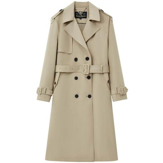 
[Easy to take care of] TeenieWeenie Bear Outlet Women's Fashionable Autumn Temperament British Style Long Trench Coat