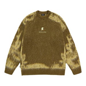 
BJHG reckless retro sweater men's autumn and winter American casual couple embroidered sweater sweater jacket