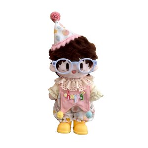
Zhou Keke 15 cm cotton doll dress up clothes doll star peripheral attributes doll clothes glasses shoes