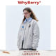 WhyBerry 24AW“FLY乐园”美式休闲飞行夹克外套百搭灰色2024秋冬