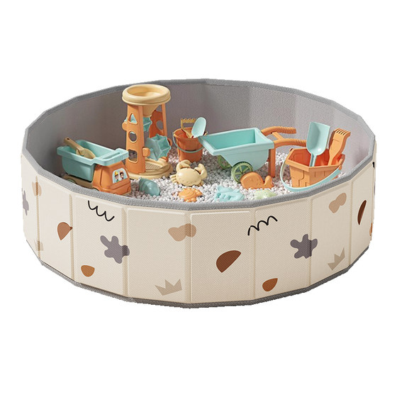 Children's space toy sand pool digging sand set non -toxic indoor trustees, babies, amusement ocean ball fence pool