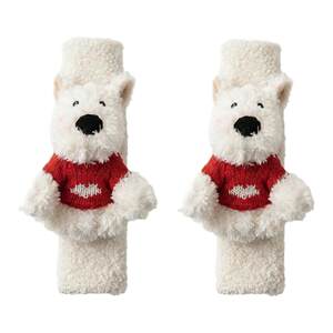 
Car decoration cute scrawled West Highland plush puppy anti-stranglehold car seat belt shoulder cover couple girls