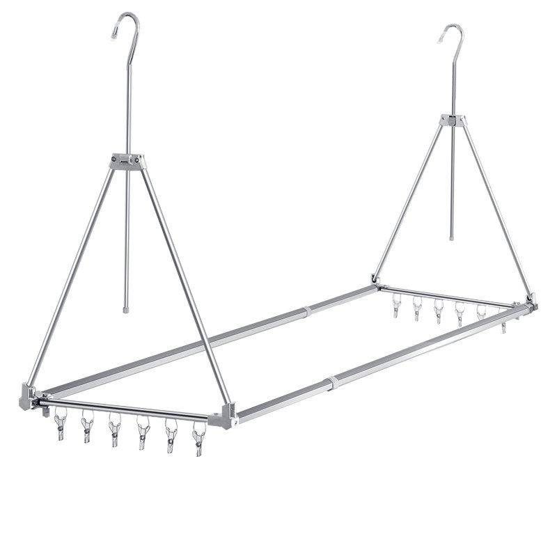 Butterfly Edge Stainless Steel Telescopic Clothes Drying Rack - Balcony ...