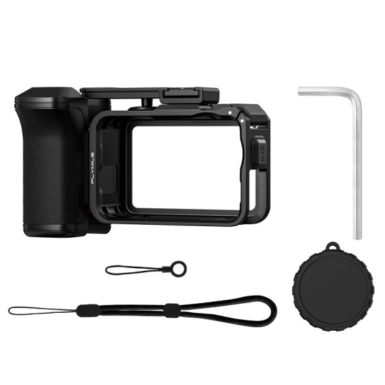
Flymile is suitable for DJI Osmo Action6 street shooting handle set sports camera action6 rabbit cage protective frame magnetic quick-release street sweeping handle assembly handheld shutter accessory
