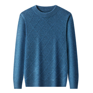 
Chunzhu cardigan men's 100 pure wool thickened half turtleneck knitted sweater winter middle-aged bottoming cashmere sweater