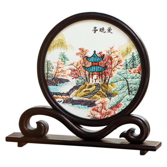 第一銘 湖南刺繍 - 両面手作り工芸品