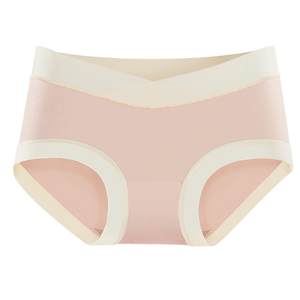 Pregnant women underwear pure cotton crotch full cotton antibacterial postpartum for early, noon and late pregnancy, low waist and abdomen support without traces

