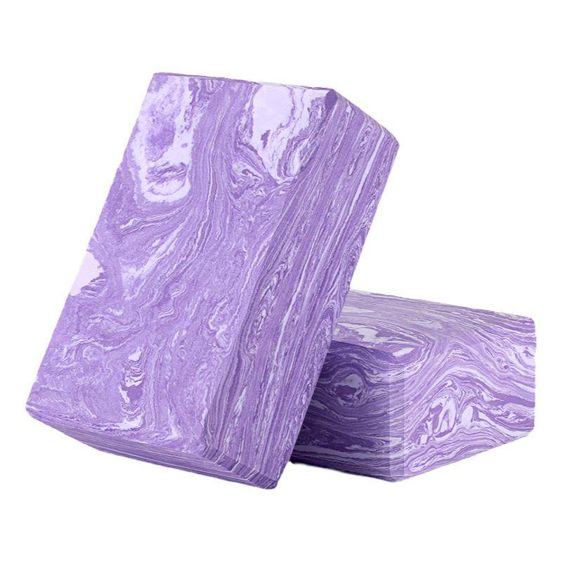Briques Yoga 2x En Mousse - Blocs Pilates équilibre Gym - Lot Rose/bleu/violet