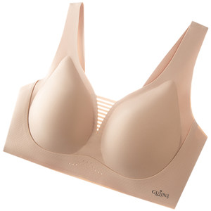 
Ancient and modern push-up anti-sagging and secondary breast one-piece no-wire bra seamless fixed cup girl bra for small breasts
