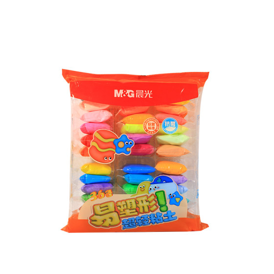 
Chenguang ultra-light clay kindergarten safety colored clay plasticine 36 colors clay ziplock bag diy handmade clay